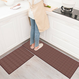Kitchen Mats,Washable, Anti-Slip, Set Of 2