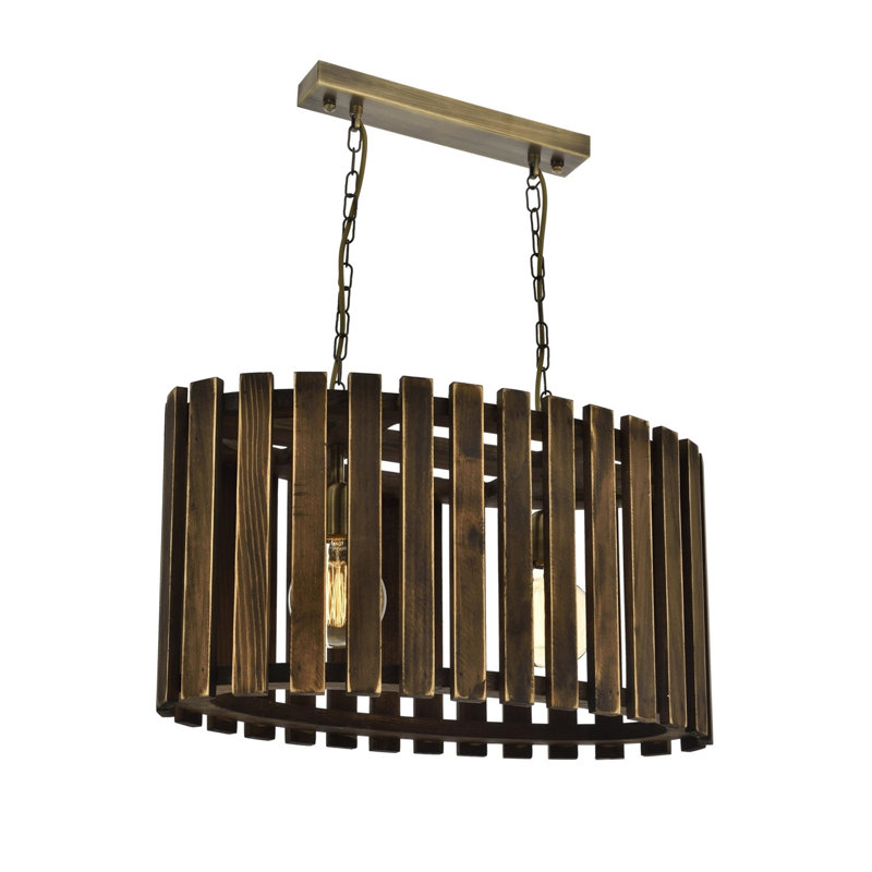 Lustre géométrique à 2 lumières