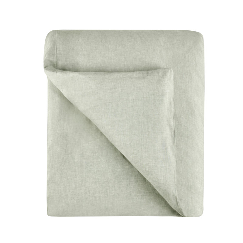 Brooke Duvet Cover, Green, Queen Duvet Cover