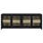 Ritner 79-Inch 4-Door TV Stand Media Console Black