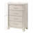 1Pc Contemporary Four-Drawers Chest Bed Side Cabinet Wooden Furniture-1955527837