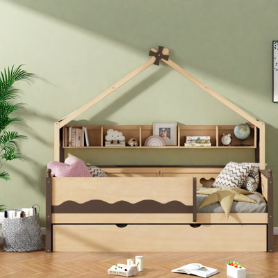Lits avec rangement, lit de jour en bois massif MDF, chambre d'enfant moderne