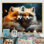 Printemps, renards mignons, regard II - renard, art mural animal