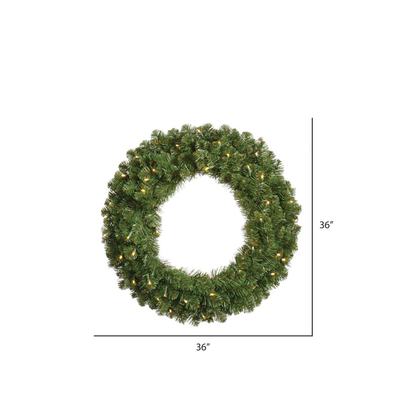Couronne Perego avec 50 lumières DEL, Vert, H 24 po x l 24 po x P 5 po