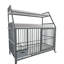 Cage pour animaux avec structure en fer, tiroirs de rangement, 34,52 po Profondeur, 49,53 po de hauteur, lavabos en acier inoxydable noir, hauteur, largeur 22,91 po,-1661025675-1661025672