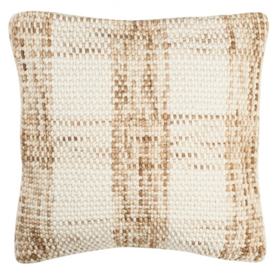 Plaid Wool Throw Pillow