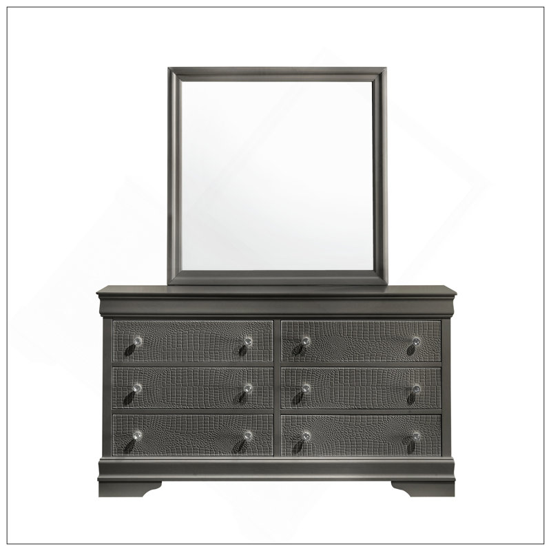 Miroir de style moderne Blaze avec cadre élégant, parfait pour rehausser la luminosité et la profondeur de la pièce