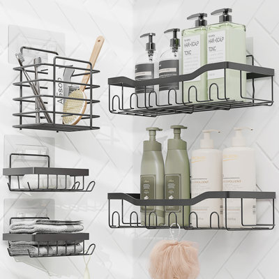 Adhesive Stainless Steel Shower Caddy