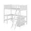 Lit mezzanine simple avec tablettes et bureau-1495502023