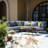 All-Weather Metal Patio Coffee Table – Durable, Spacious, Wood-Look Slatted Top-697600284