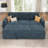 Anureet L-Shaped Sectional Modular Sofa Bed With Storage Seat-112387169