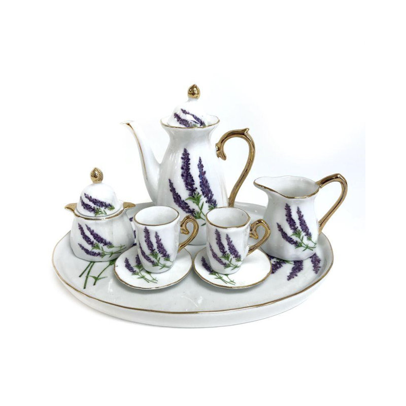 August Grove® Eakins 18oz. Floral Teapot