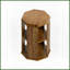 Ensemble de tables basses 31,5 po octogonales en bois d'hévéa naturel, peu encombrantes Facile à assembler pour le salon-726131240