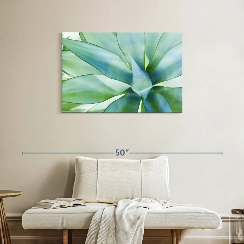 Harnek, feuilles d'agave, H 24 po x l 36 po