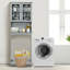 Red Barrel Studio Over The Toilet Bathroom Spacesaver Organizer W/ Adjustable Shelf & Doors-1025227090