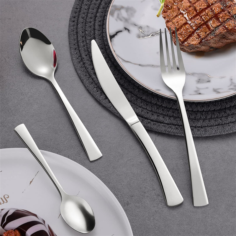 Latitude Run Aalasia 16 Piece Stainless Steel Cutlery Set , Service for 4