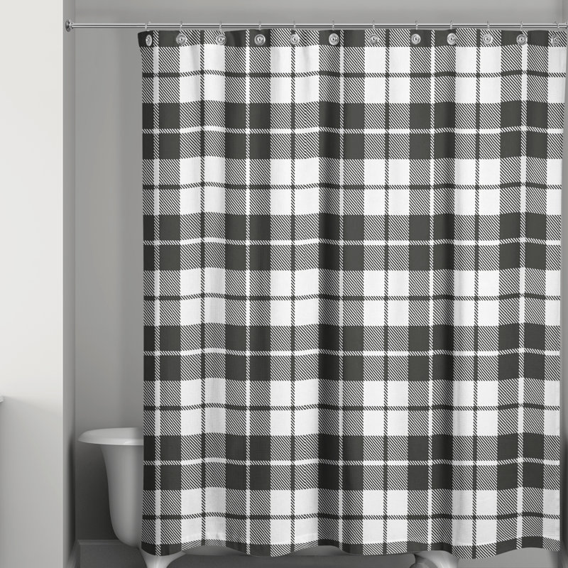 Rideau de douche simple écossais serhan