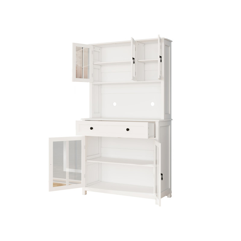Armoire de rangement de 71 po avec comptoir pour four à micro-ondes