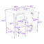 Meuble-lavabo simple autoportant moderne avec lavabo en céramique, rangement spacieux et portes à fermeture en douceur-865727135