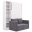 Lit escamotable avec canapé et tablettes Mironda-977862936