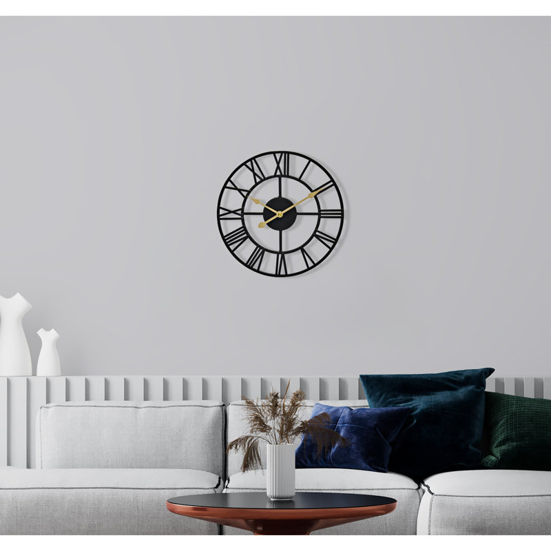Horloge murale 12 po , Noir, noir, noir, noir, Petit