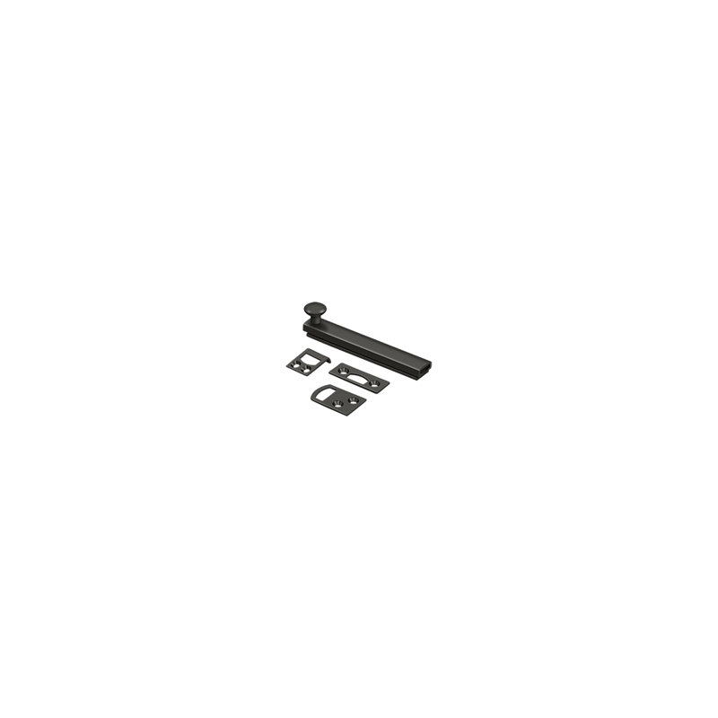 Brass Latch/Catch/Bolt, Oil Rubbed Bronze, 1.9375" H x 4" W x 1.5625" D
