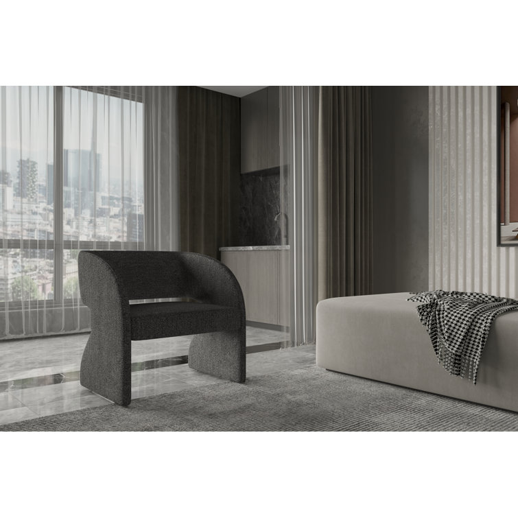 Chaise d'appoint rembourrée Ilyan