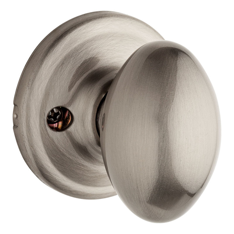 Laurel Passage Door Knob, Satin Nickel