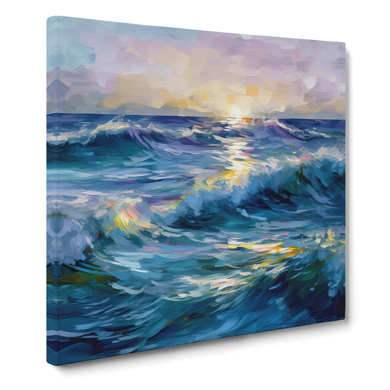 Ocean Impressionism No.1 - Wrapped Canvas, 50cm H x 50cm W x 3cm D