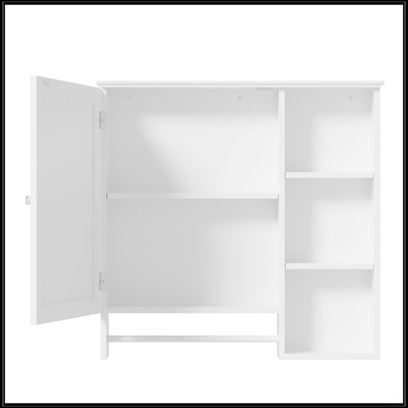 Armoire de rangement murale pour salle de bain, Noir