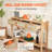 Bay Isle Home™ Rattan Console Table with 3 Storage Drawers Rattan Sliding Door-155923283