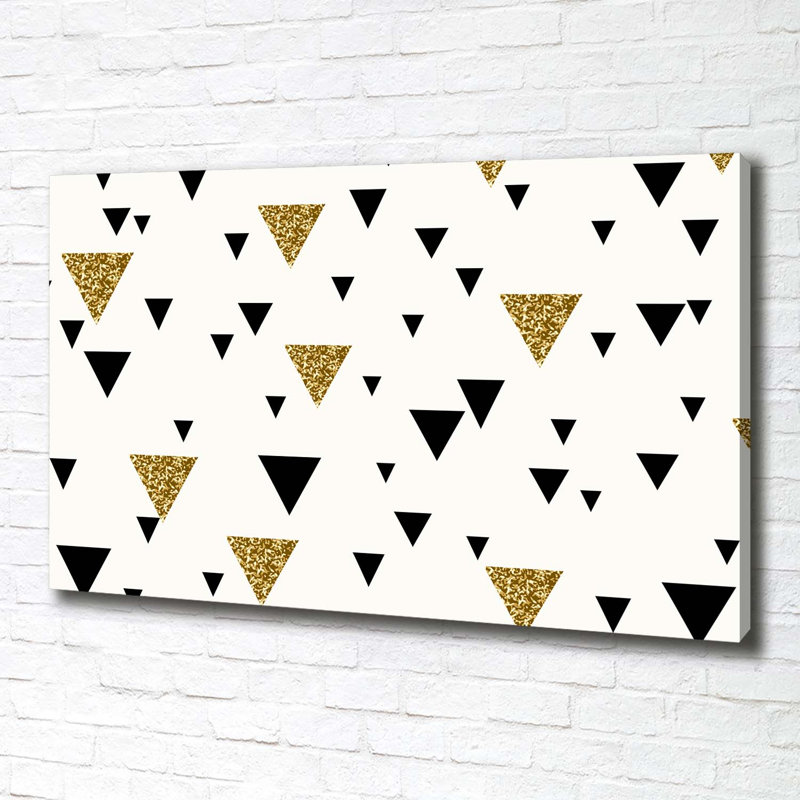 Triangles Background - Wrapped Canvas Print
