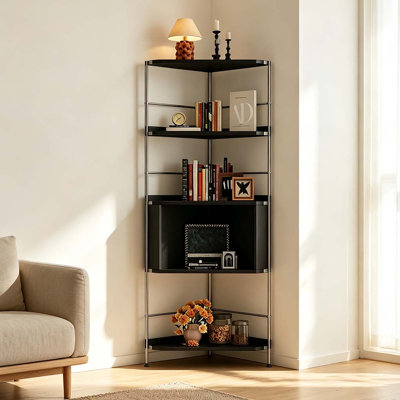 Bibliothèque d'angle minimaliste