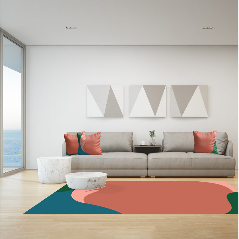 Foskett Abstract Area Rug, Rectangle 140 x 200cm