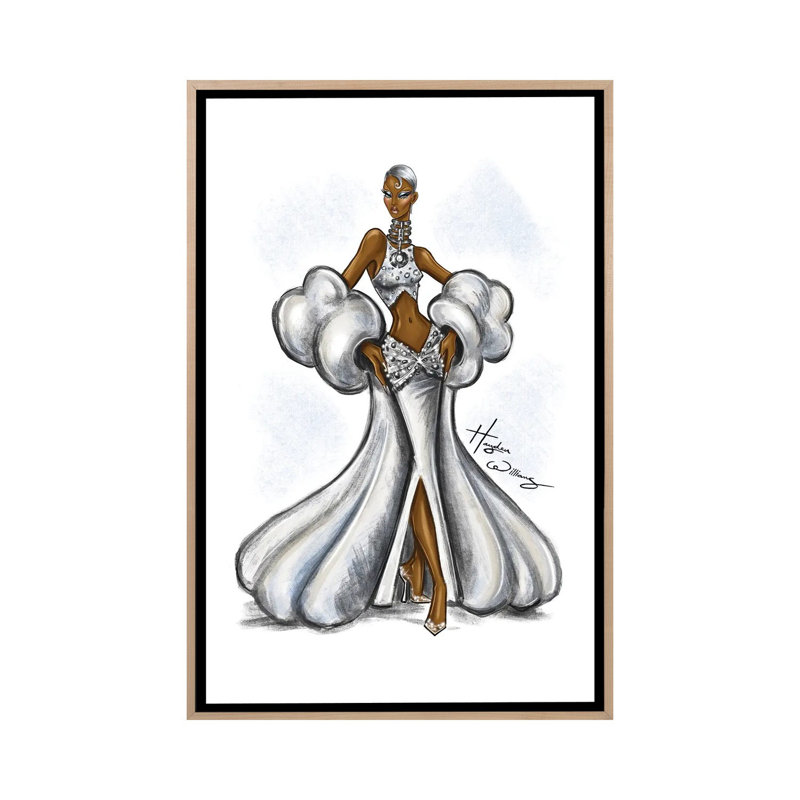 «Cloud Dancer», reproduction d'art sur toile encadrée, H 40 po x l 26 po, Beige