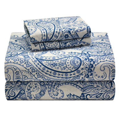 Boho Percale Paisley Sheet Set