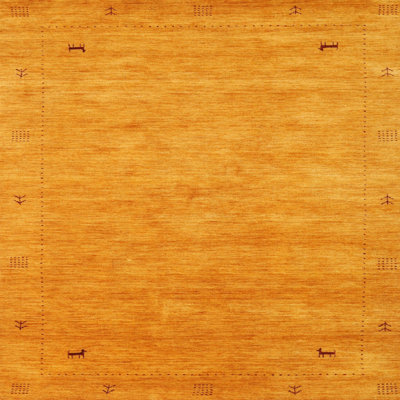 Tapis contemporain jaune