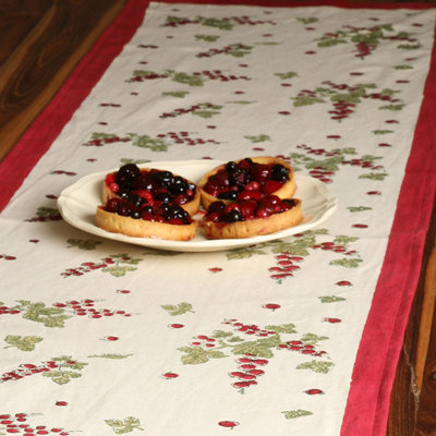 Gooseberry Handmade Floral Table Runnner