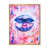 Toile avec cadre flottant or