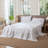 MooMee Flat Sheet 100% Washed Cotton Linen Like Textured Breathable Lightweight-107894588-107894589