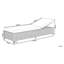 Turin 201cm Long Reclining Single Chaise with Cushions-59853773