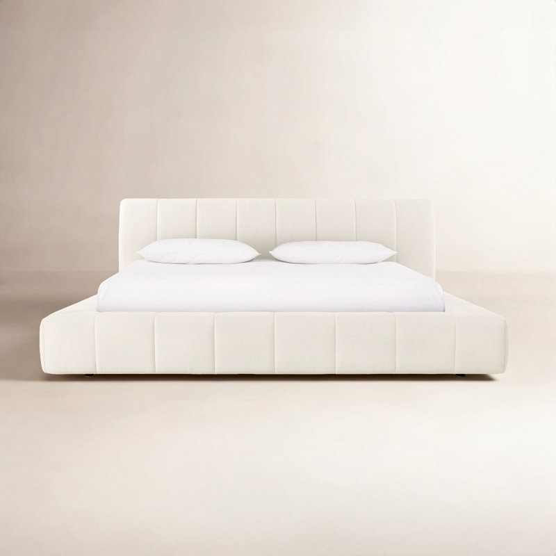 Langham Upholstered Bed, Queen, Fayette Cloud