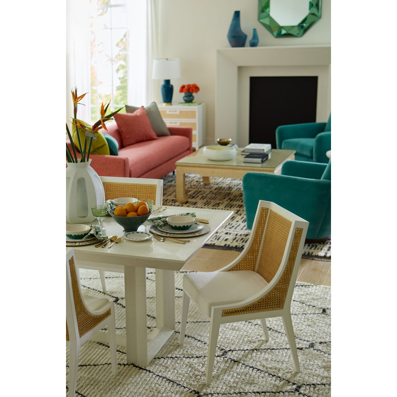 Raleigh Linen Armchair, White Linen, White