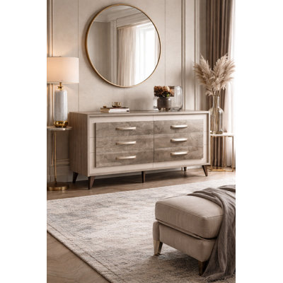 Infinity 6 - Drawer Solid Wood Dresser