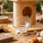Space Capsule Cat Nest For Small Cats (includes Cat Teaser Wand)
