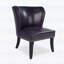 Fauteuil d'appoint en similicuir avec garniture de rivets, canapé de salon confortable pour la maison et la réception, mauve