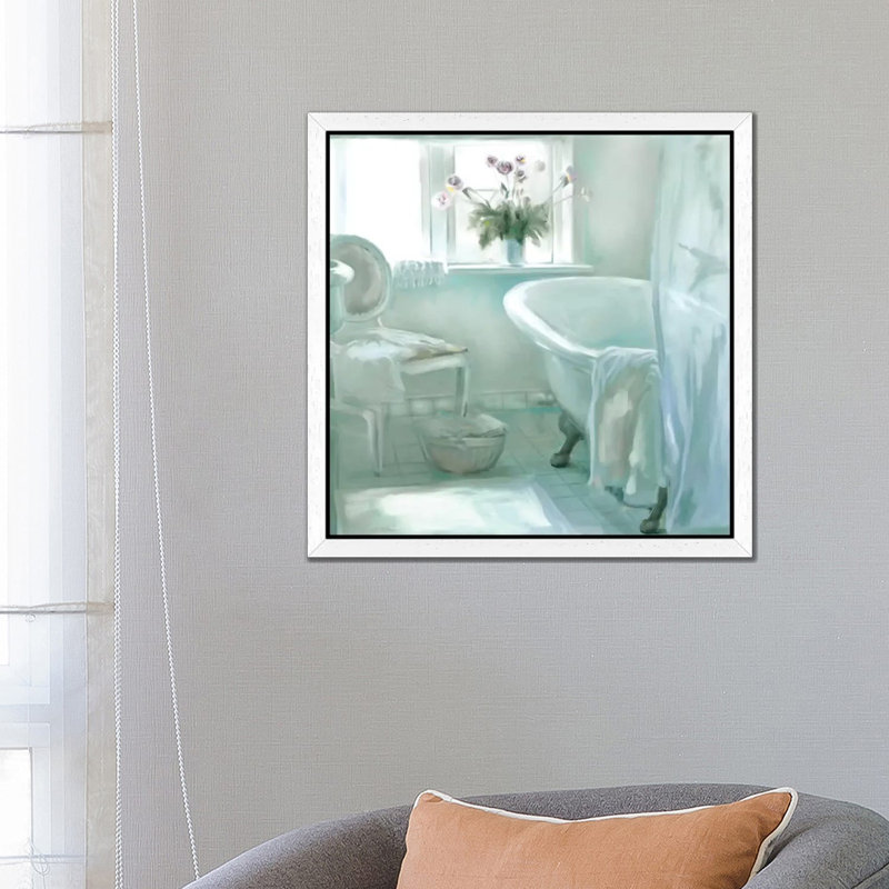 Ambiance by Carol Robinson - Painting, 66.04 cm H x 66.04 cm W, White Framed