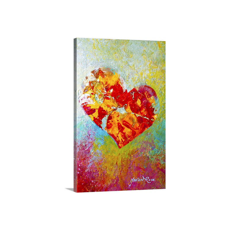 « heartfelt i » par marion rose, reproduction d’art sur toile, H 30 po x l 20 po x P 1,25 po