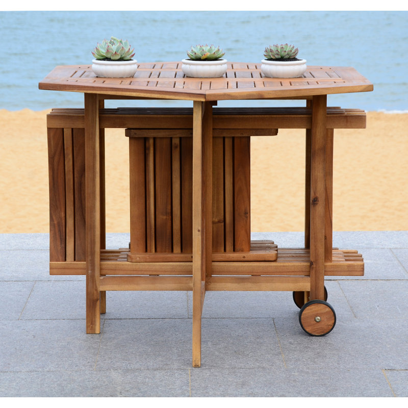 Outdoor Brytni 4 Seater Dining Set, Natural