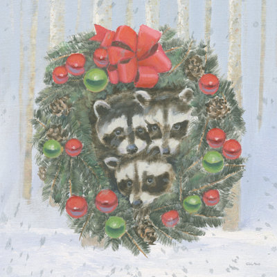 «Christmas Critter Bright VI» par Emily Adams - peinture sur toile tendue